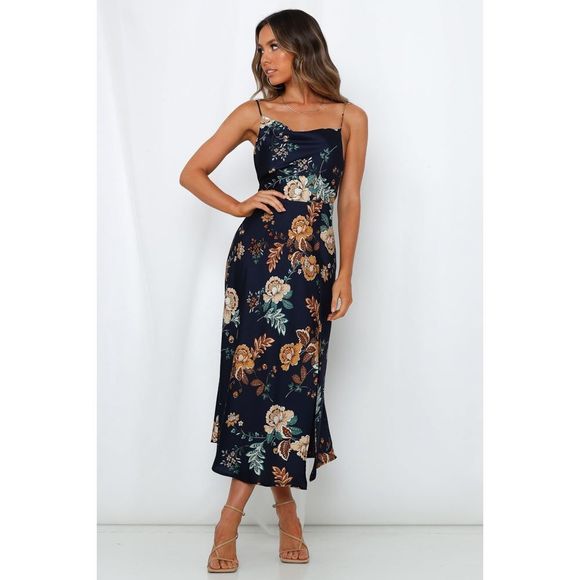 Hello Molly Navy Floral Maxi Dress - Picture 2 of 11